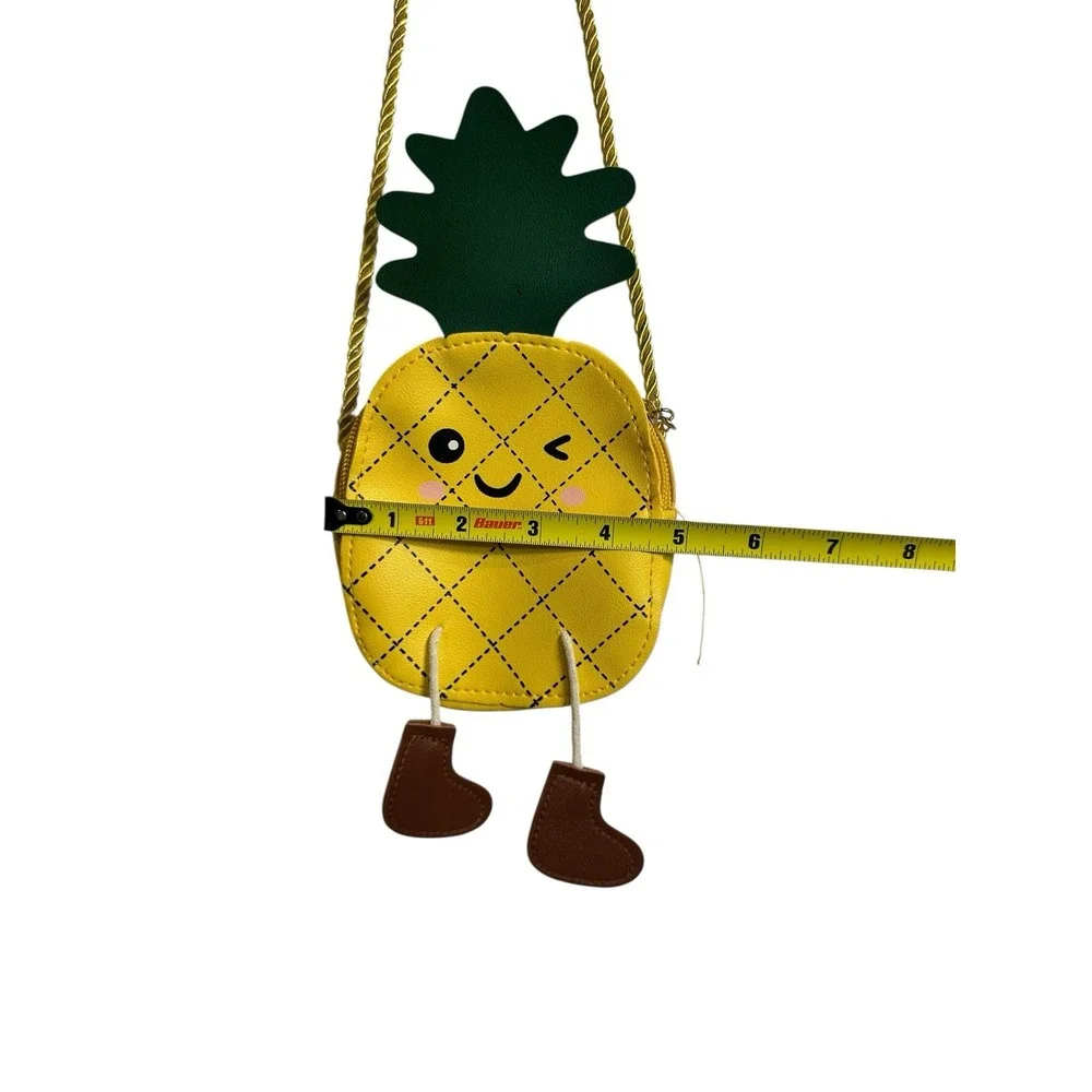 NEW novelty‎ small pineapple girls kids crossbody bag purse